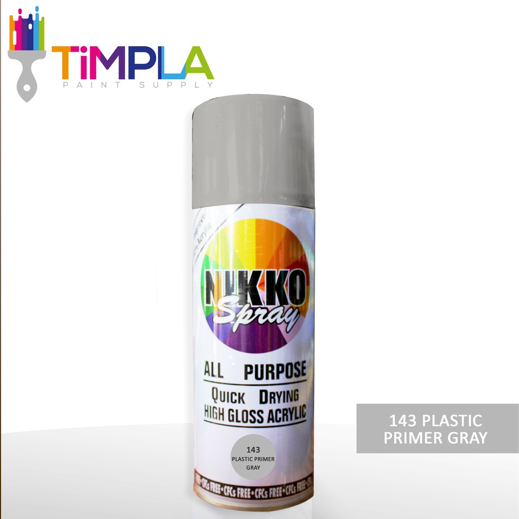 Nikko Spray Paint 143 Primer Surfacer All Purpose Quick Drying HighGloss Acrylic automotive