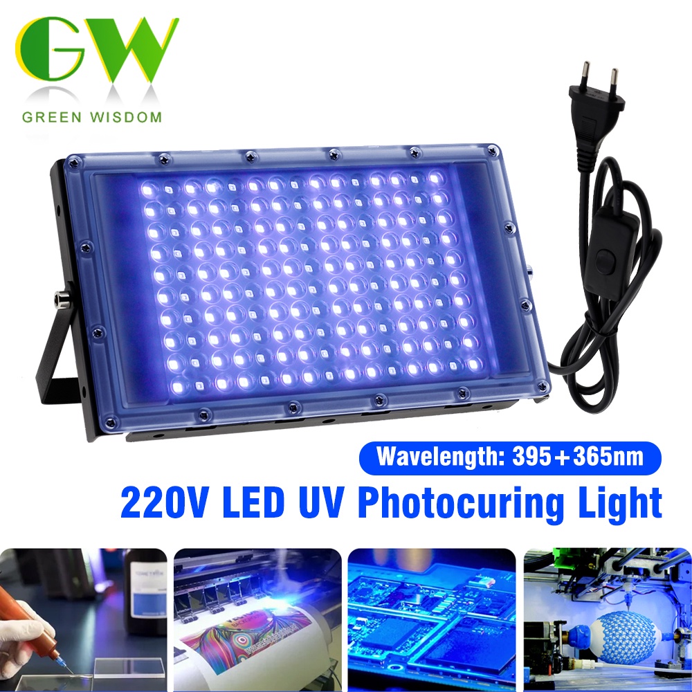 UV Gel Curing Lamp LED UV Light 220V SMD2835 UV Floodlight IP65 ...