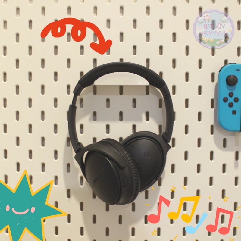 IkeaSKADIS Headphone Holder Board Optional Accessories Shopee