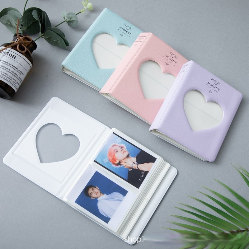 Photocard Holder 3 Inch 64 Pockets Photo Album Love Heart Movie Star