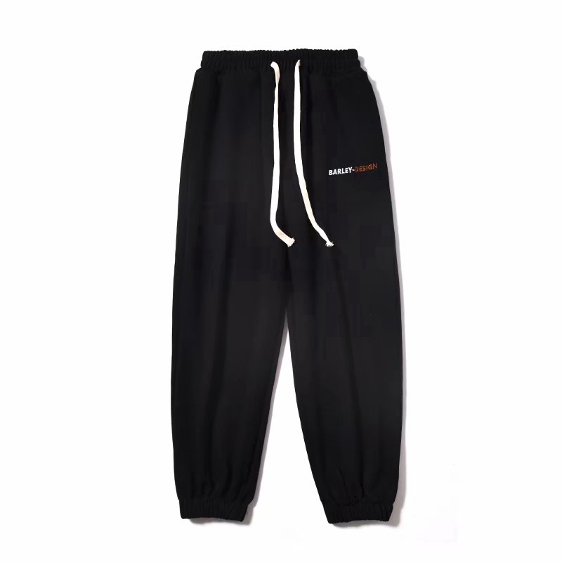 black baggy sweatpants