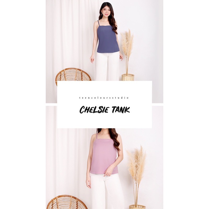 Tcs Chelsie Tank Basic Tank Top Neutral Earth tone Color Pastels