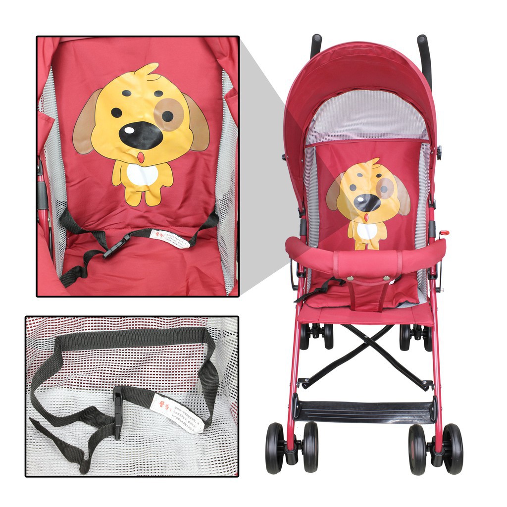 umbrella stroller with rubber wheels