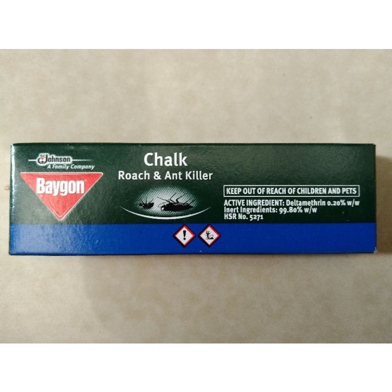 BAYGON Chalk Roach and Ant killer 15g (2 Chalks inside) Shopee