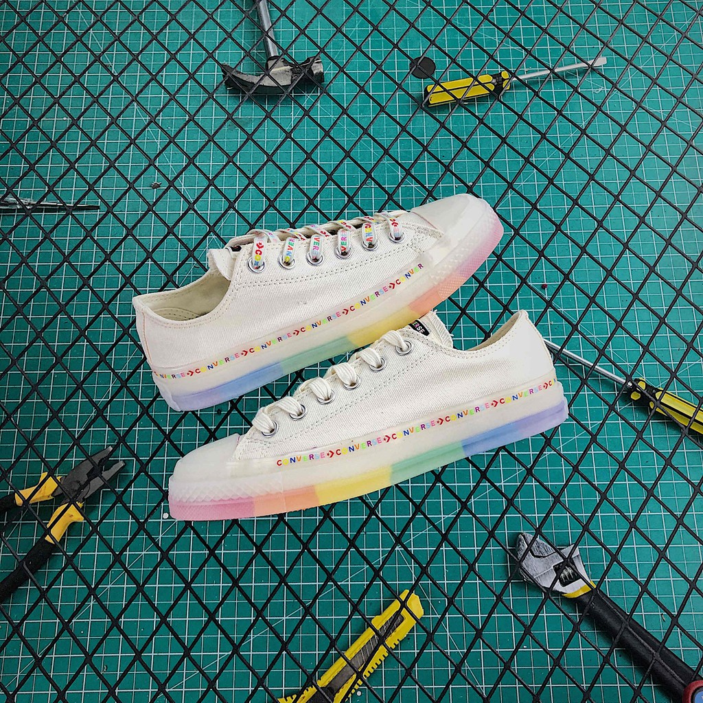 converse all star rainbow jelly