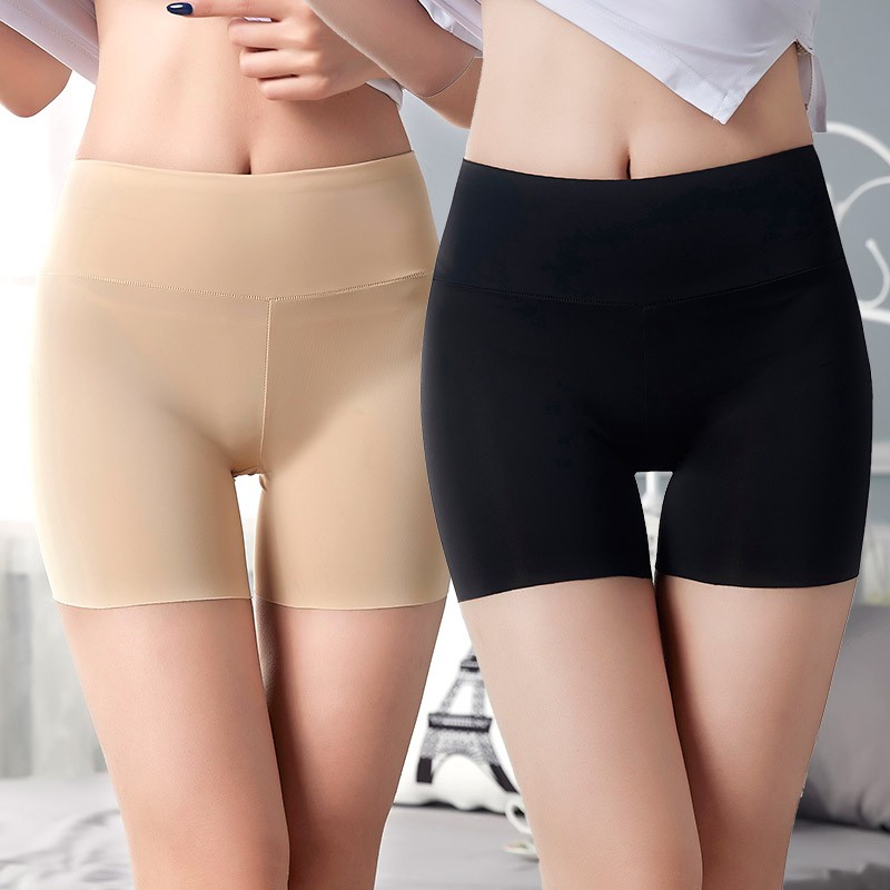 high waisted silk shorts