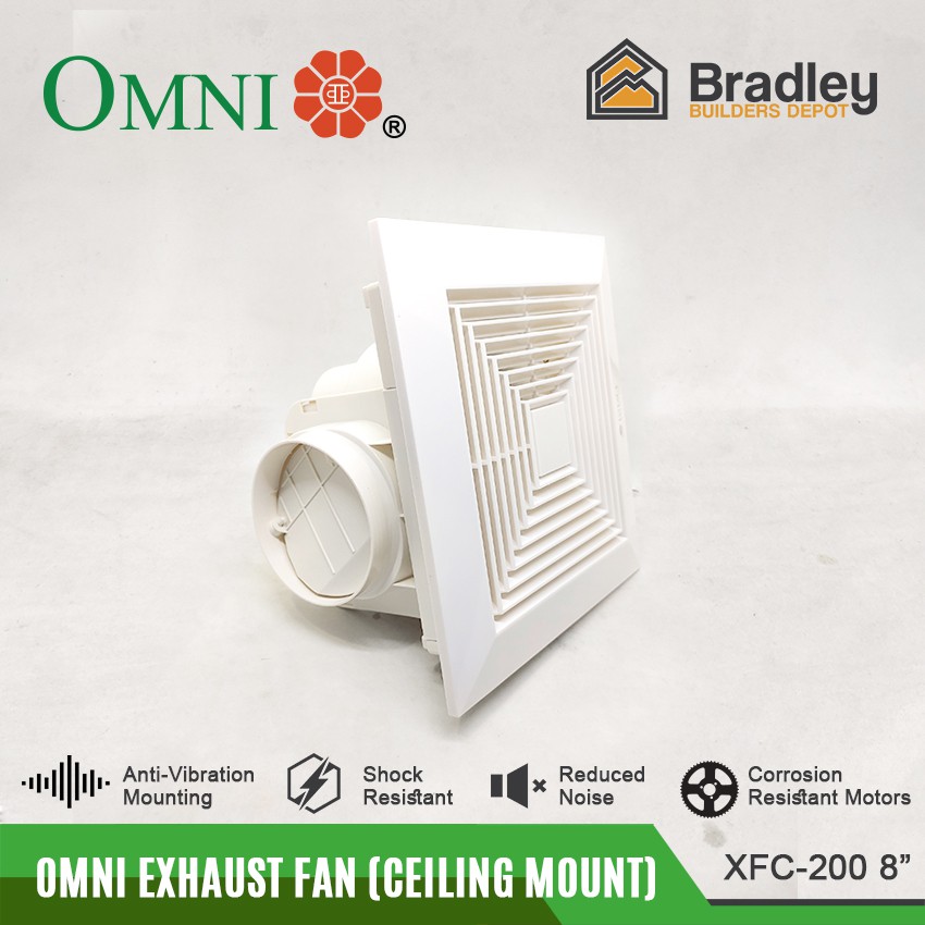 Omni Ceiling Mount Exhaust Fan 8" (XFC200) Shopee Philippines
