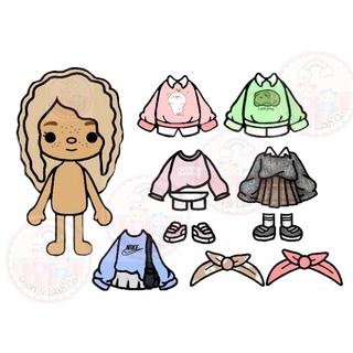 TOCA BOCA PAPERDOLLS LAMINATED | Shopee Philippines