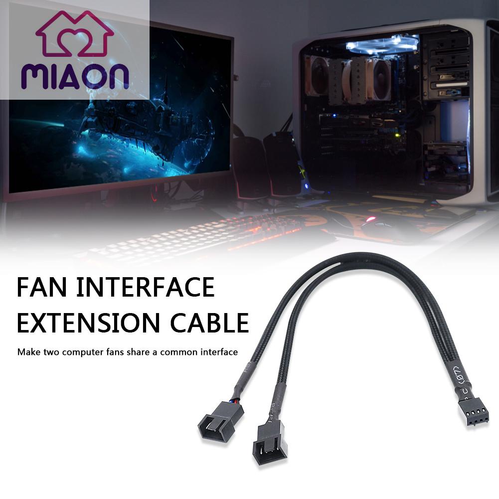 CPU PC Case Fan 4 Pin Extension Y Splitter Cable 4 Pin to 3/4 Pin Cable
