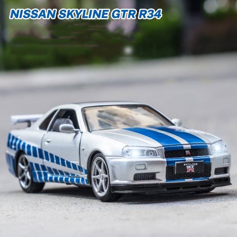 First Quarter Sales 1 32 Nissan Skyline Ares Gtr R34 Diecasts Toy Vehicles Metal Toy Car Model Hi Shopee Philippines