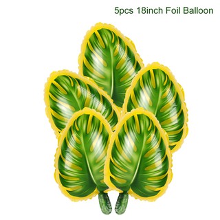 ️5 pcs Palm Leaf Foil Balloons String Birthday Decor Party Decorations Baloons Event Party home decorations Arch Kit #2
