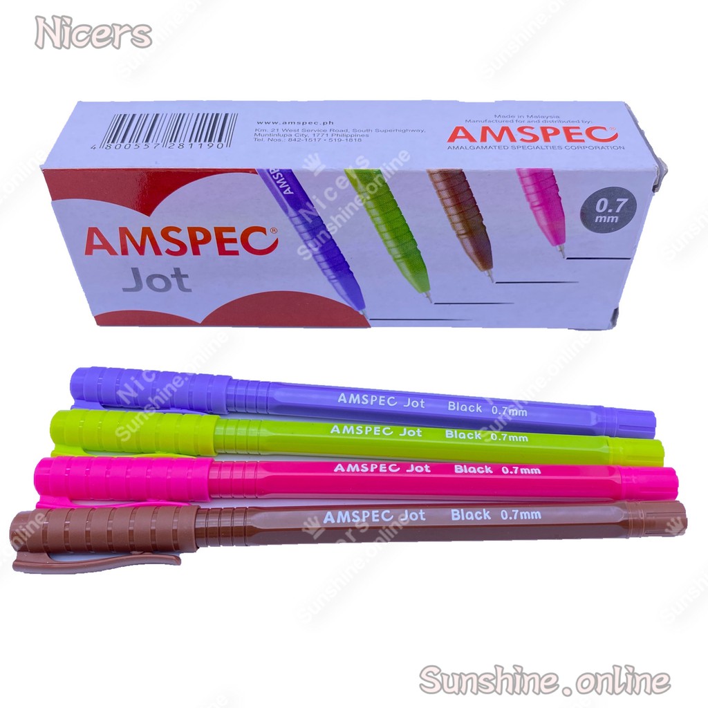 AMSPEC Jot 0.7mm BALL POINT PEN BALLPEN Shopee Philippines