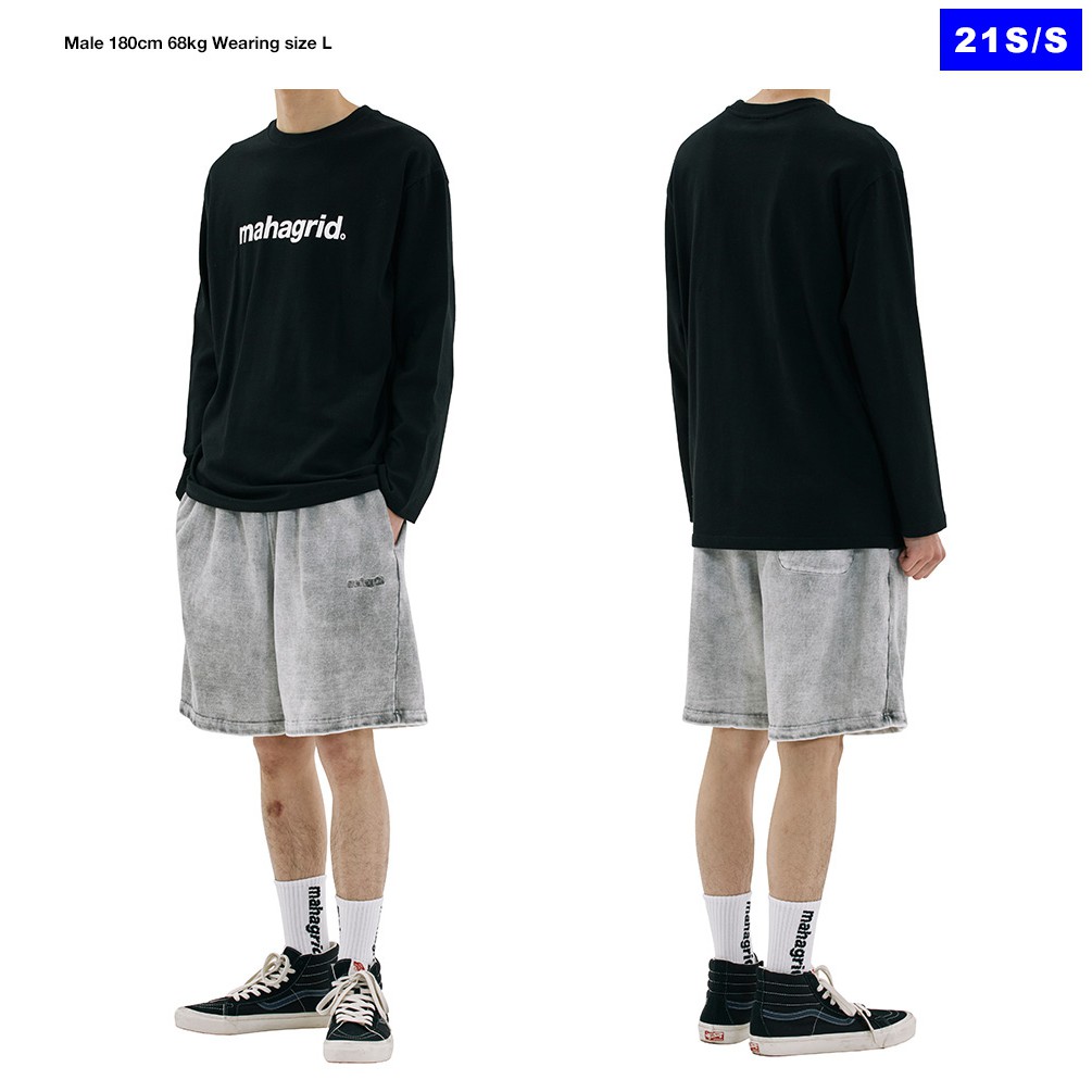 Mahagrid Basic Logo Long Sleeve Tee Black Shopee Philippines