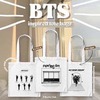 BTS Tote Bag (With Zipper) by bonita club ♡