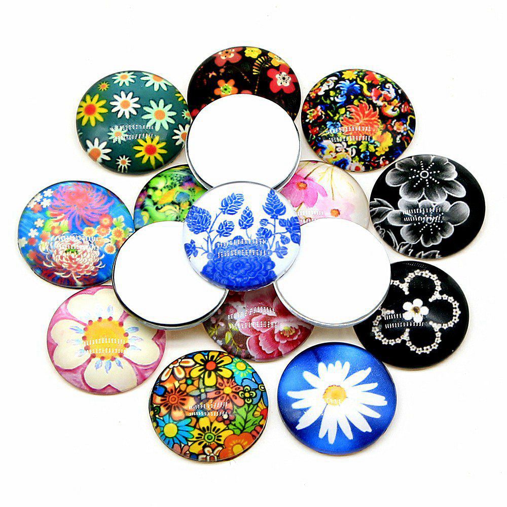 flat back glass beads