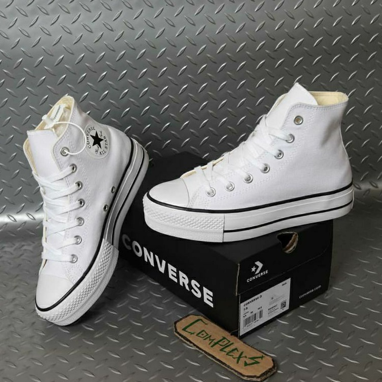 Converse CHUCK TAYLOR ALL STAR BASIC HIGH LIFT WHITE | Shopee Philippines