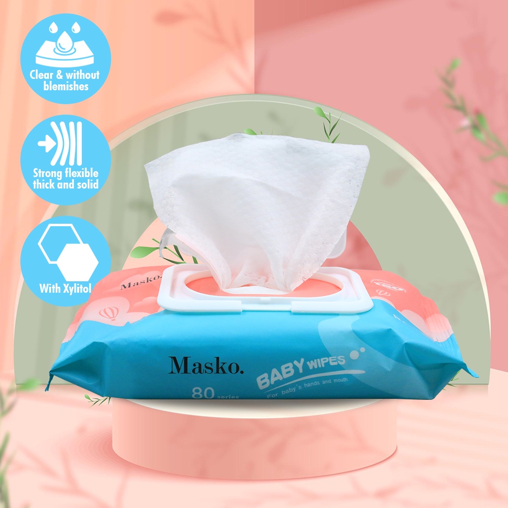 Organic Baby Wipes 80 Pcs Per Pack 99% Water Hypoallergenic (Non-Alcohol-wet wipes) #4