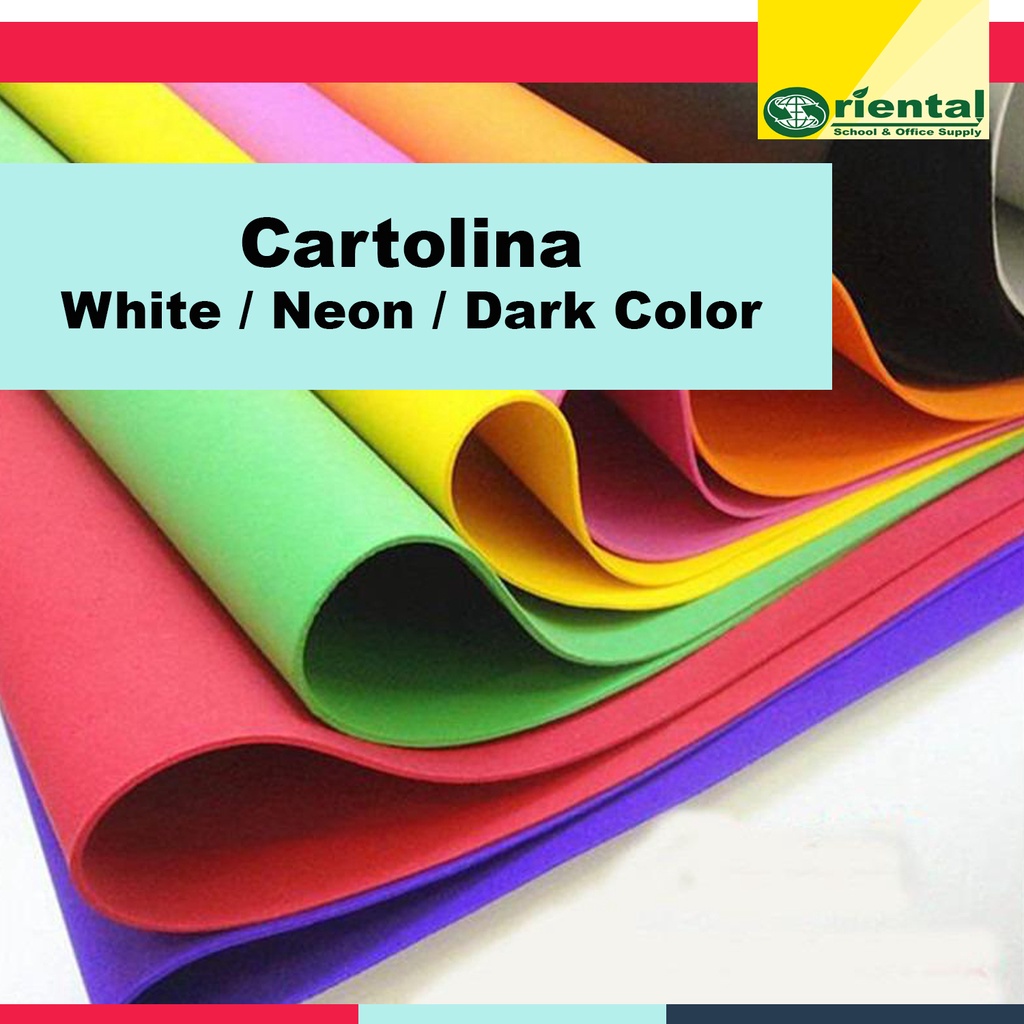 Cartolina Available In White Neon Colors Dark Colors Sold Per Piece Shopee Philippines 9558