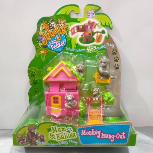 T33X Jimp Jungle IN My Pocket Play Set House With Animal W2 