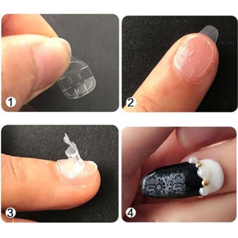 【COD】 1pcs Double Sided Adhesive Glue Tape Transparent Nail Glue For Fake False Nails Art