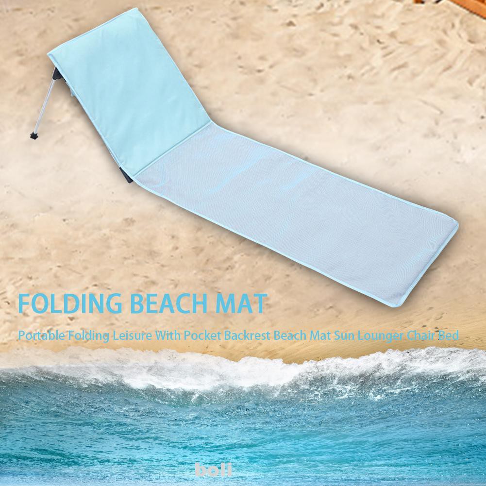 folding beach lounger mat