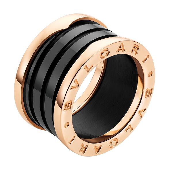 Bulgari B.zero1 Pink Gold Ring with 