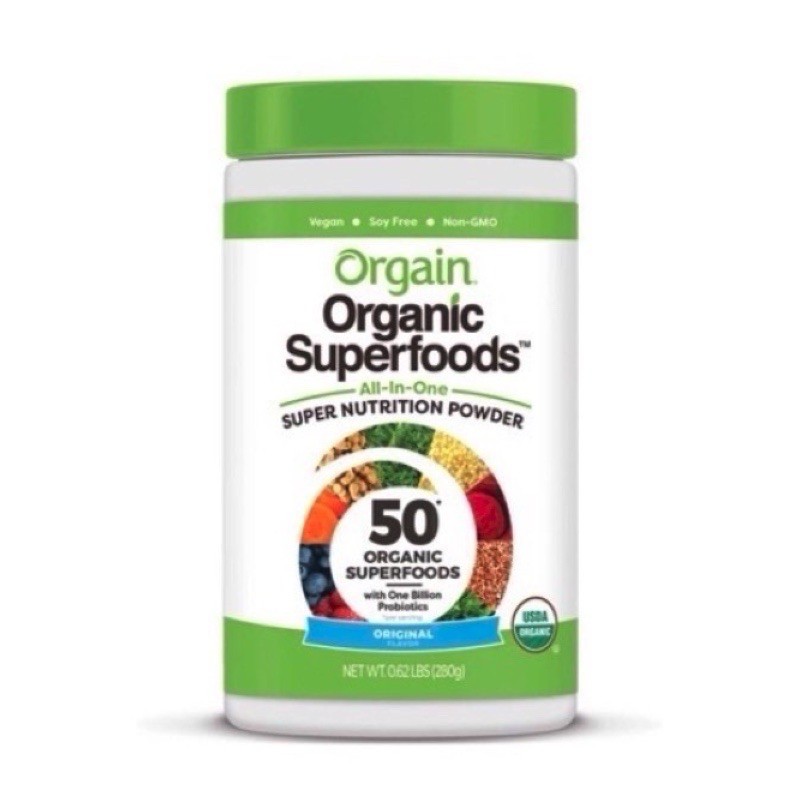 Orgain Organic Superfoods, Probiotics, Super Nutrition Powder, 280g