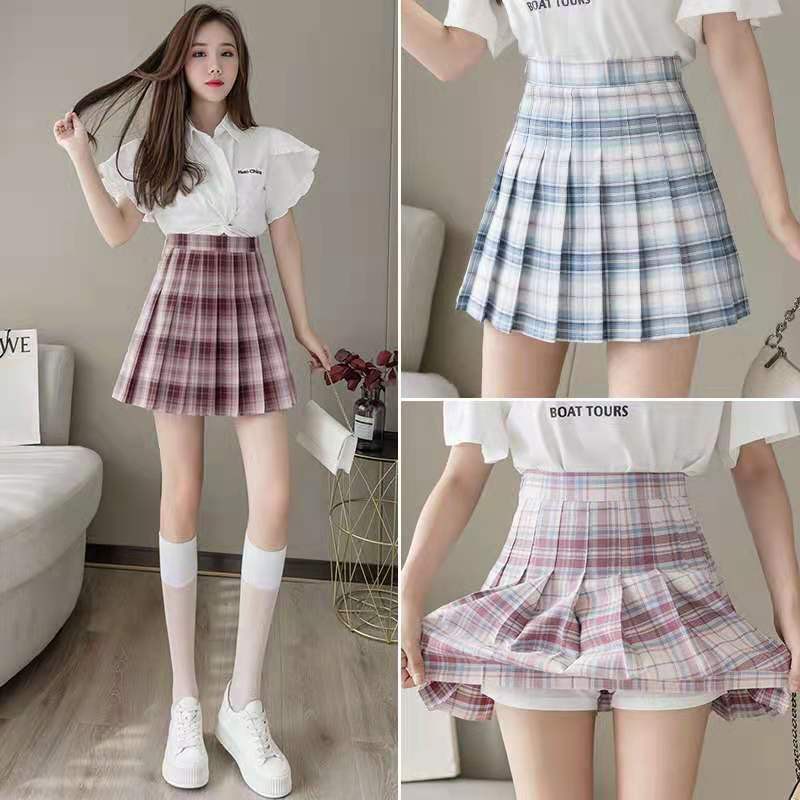 Korean JK Skirt Fashion Sexy A-Line Pleated Mini Tennis Skirts Students ...