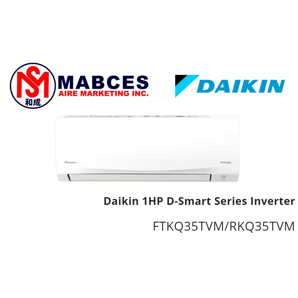 Daikin 1HP D-Smart Wall Mounted Inverter FKTQ25TVM ...