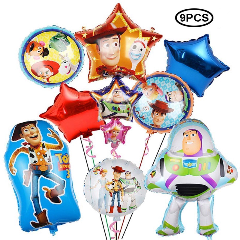 Toy Story Aluminum Film Balloon Set Captain Hudi Buzz Lightyear Cartoon Balloon Birthday Party Decoration Shopee Philippines