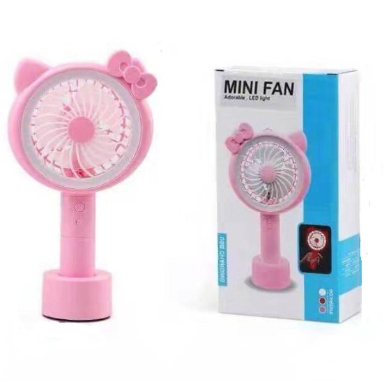 Hello Kitty Portable Mini Fan with LED light | Shopee Philippines