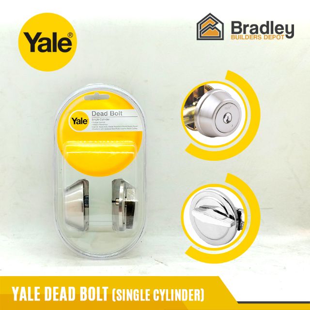 Yale DeadBolt (Single Cylinder) V8111 Stainless Shopee Philippines