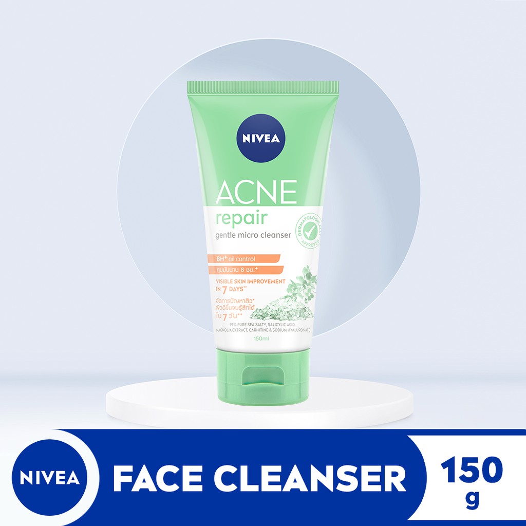 NIVEA Face Acne Repair Gentle Micro Cleanser, Face Cleanser for Acne