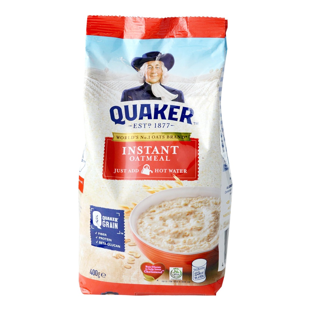Quaker Instant Oatmeal 400g, Quaker Instant Oatmeal Chocolate 500g ...