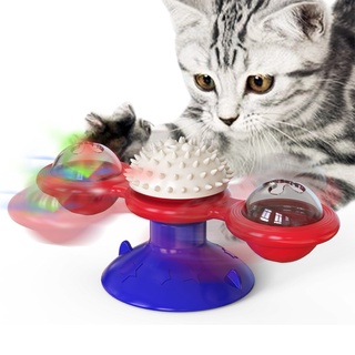Pet cat rotating toy rotating cat windmill cat turntable mint toy
