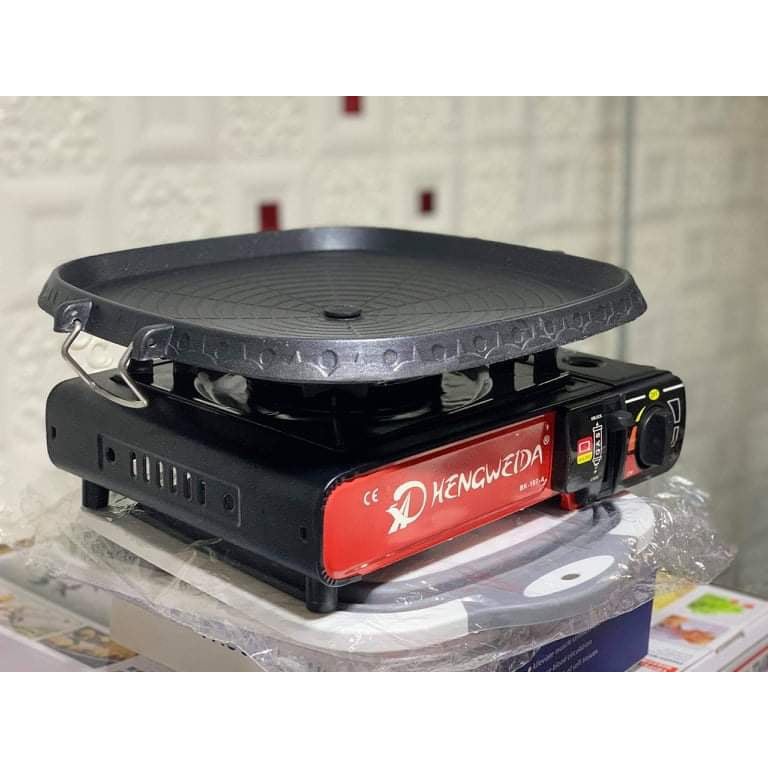 butane stove with grill pan