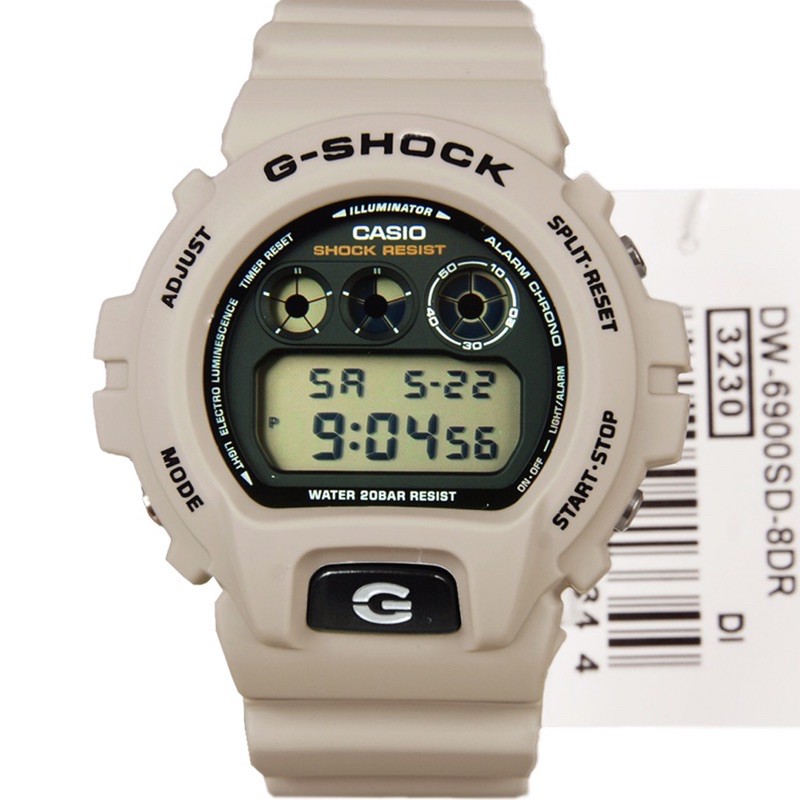 Casio G-Shock DW-6900SD-8DR Desert Beige Flash Alert Watch | Shopee Philippines