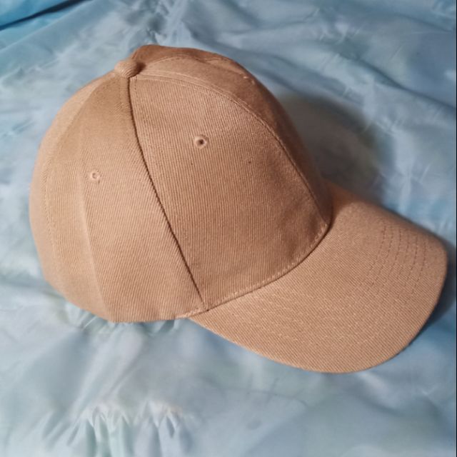 plain khaki baseball cap