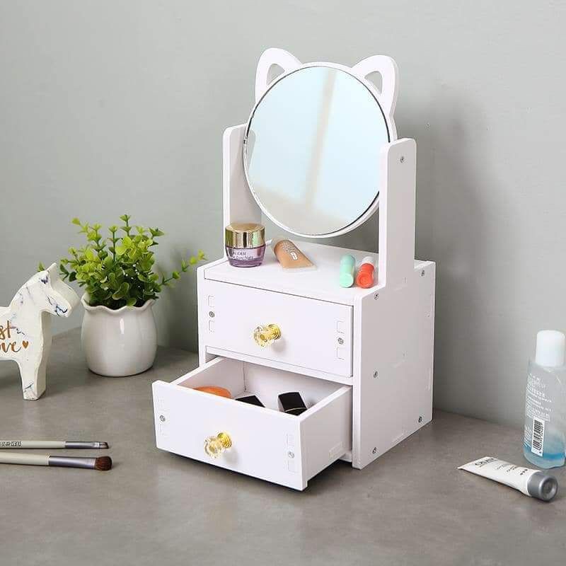 Mini Vanity Mirror with Drawers Table Top Shopee Philippines