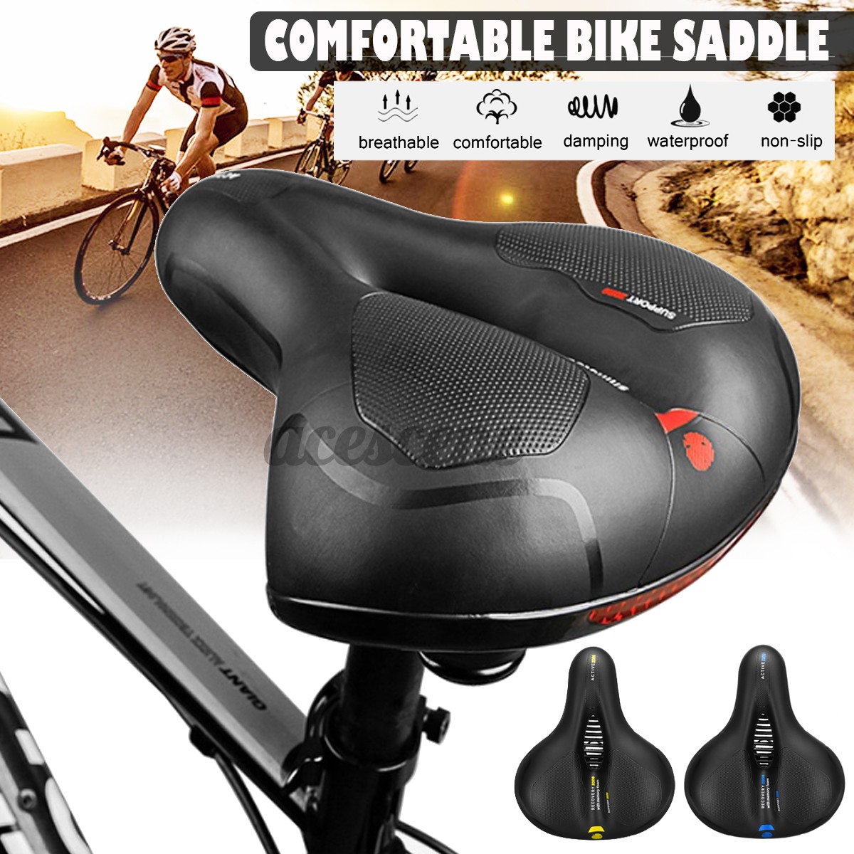 wide mountain bike saddle