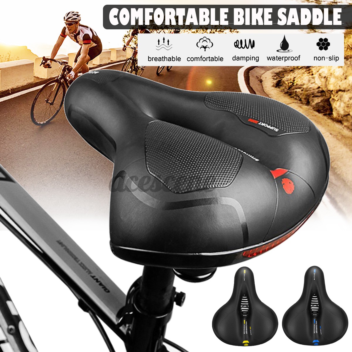 wide big bum bike seat