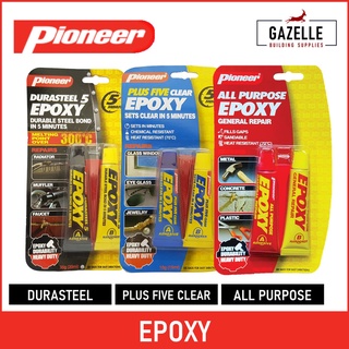 Pioneer Plus Five Clear Epoxy Set (A&B) 15ml / Durasteel Epoxy Set 35g / All Purpose Epoxy Set 35g
