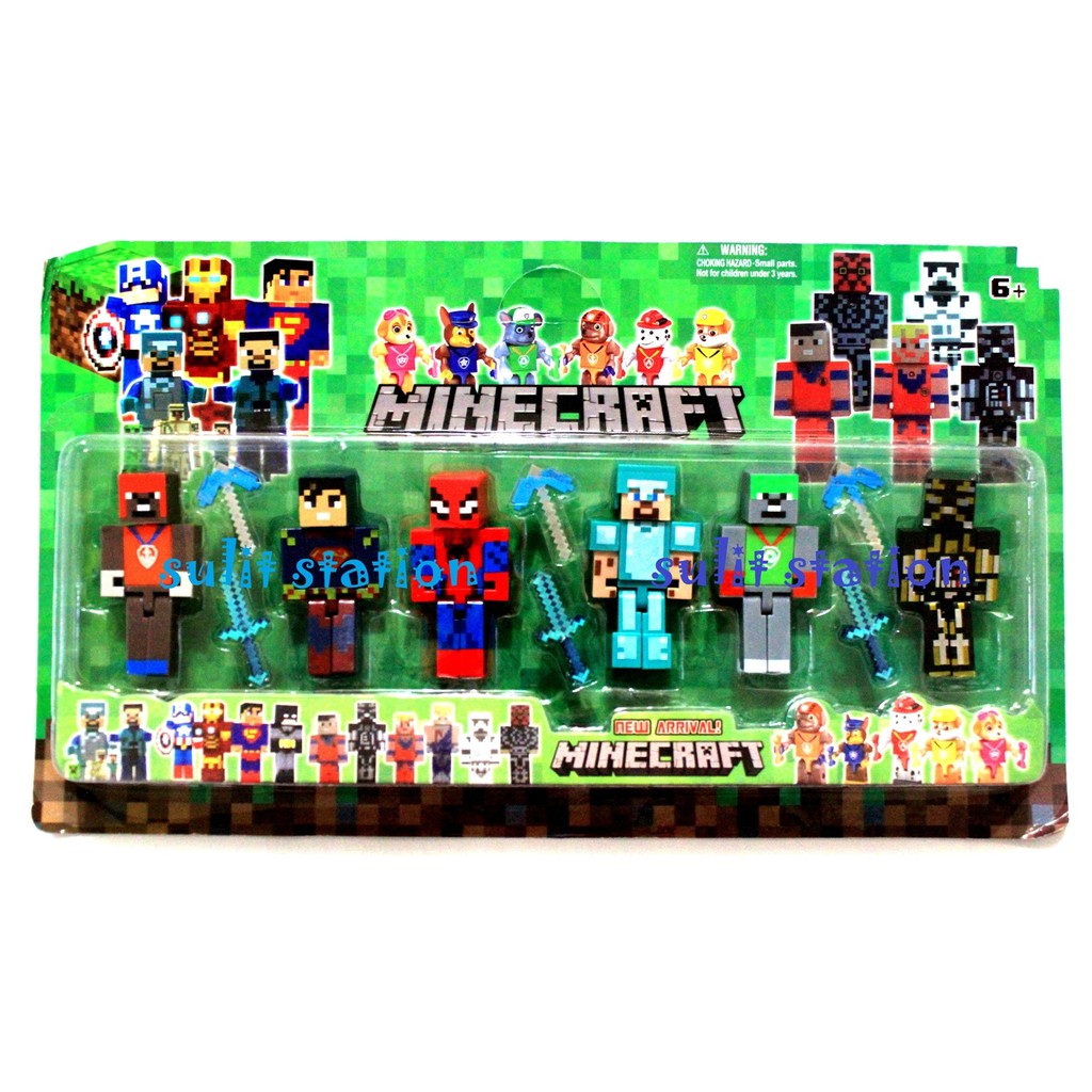 minecraft superhero figures