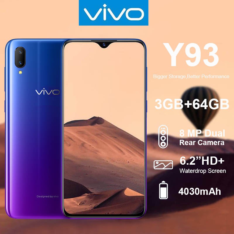 Vivo Y93 4gb64gb Rom Original Cellphone Vivo Y66 332gb Legit Mobile