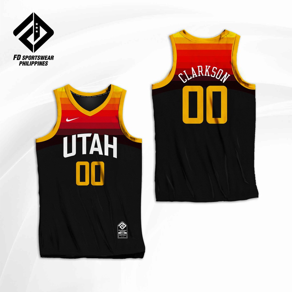 UTAH JAZZ JORDAN CLARKSON 2021 CITY EDITION FULL SUBLIMATED JERSEY ...