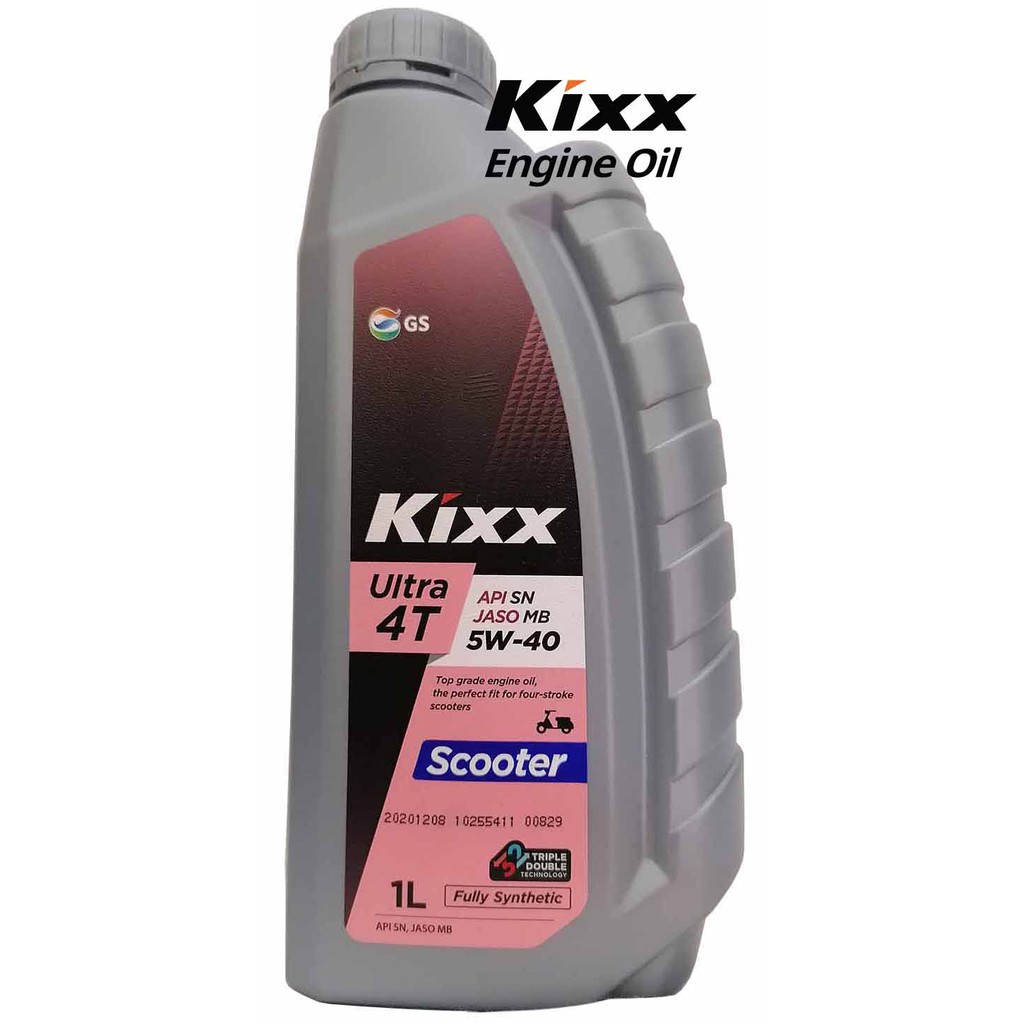 5W 40 / 1 LITER - Kixx Ultra 4T Scooter SN JASO MB 5W40 Fully Synthetic .