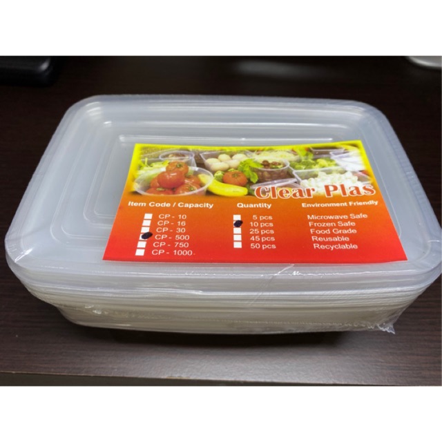 Microwavable Plastic Container 10pcs Shopee Philippines