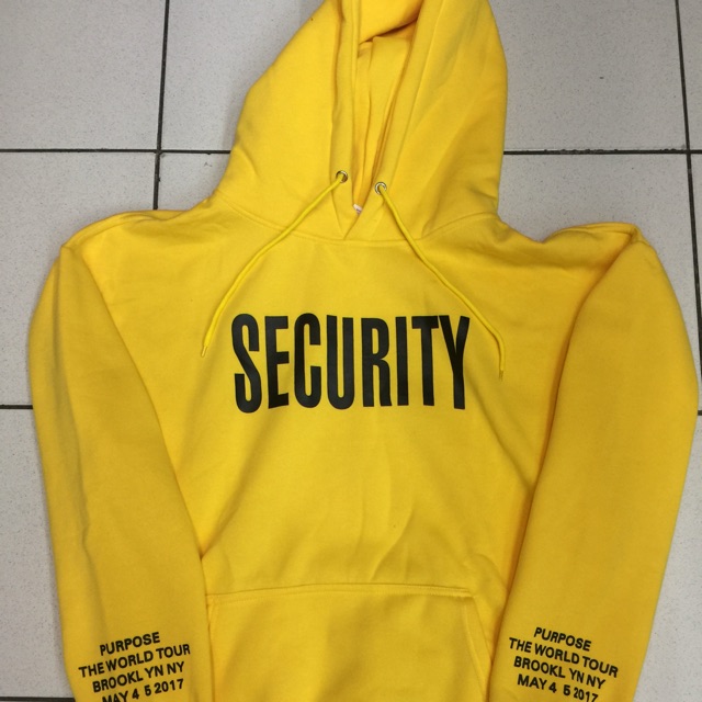 purpose tour security hoodie