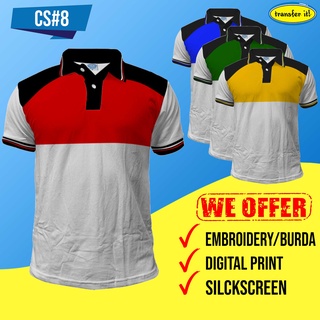 Polo Combination CS#8 Mens Ladies PLAIN Uniform Honeycomb Cotton Collar OFFER Embroidery and Digital #4