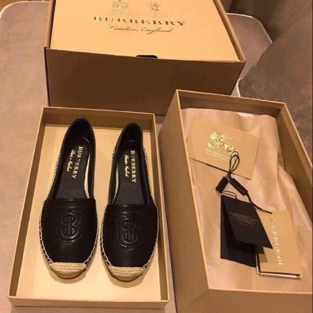 burberry leather espadrille